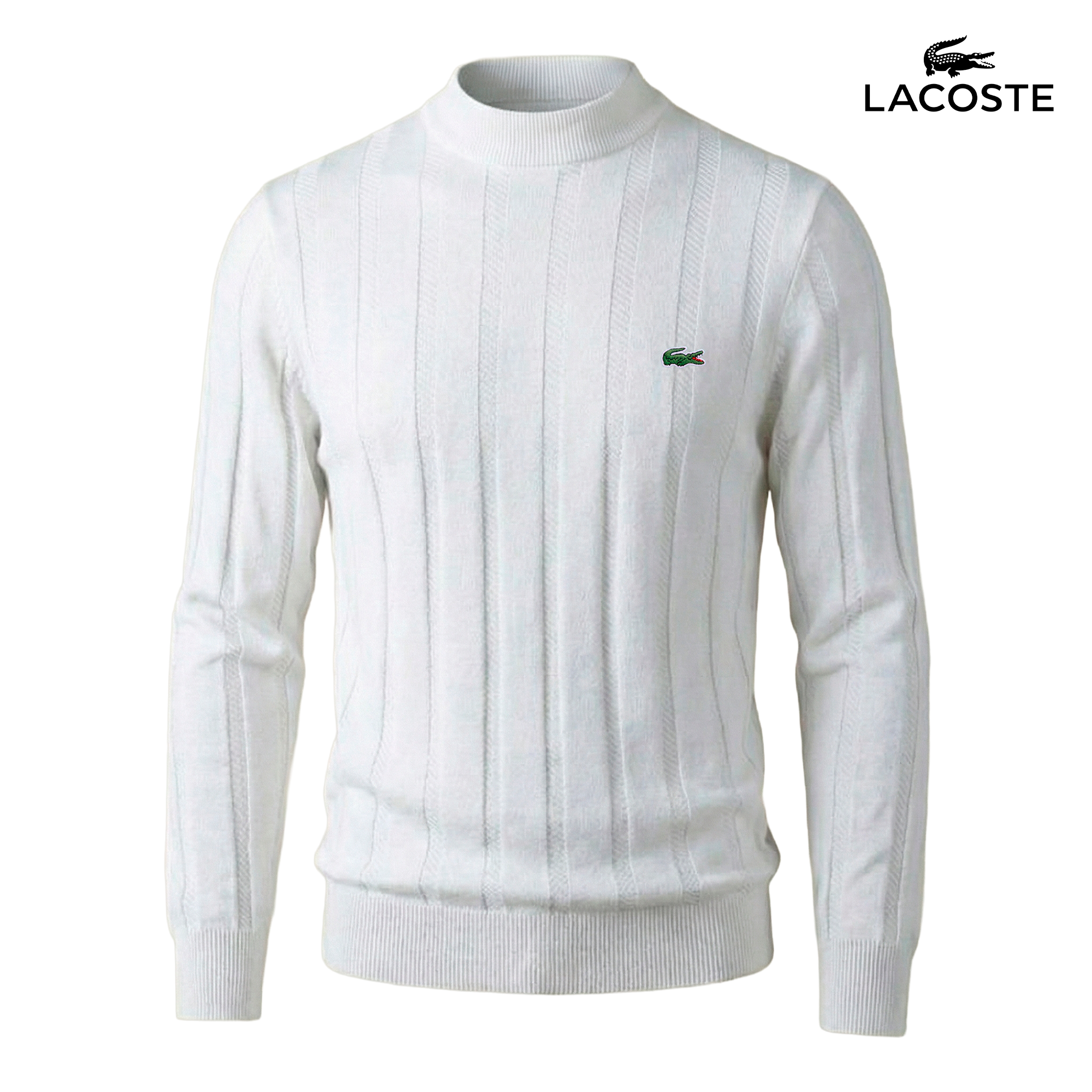 Maglia a collo alto a coste Kingsbridge